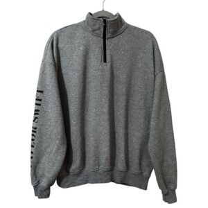 Taylor Swift The Eras Tour Concert Gray Quarter Zip Cotton Sweatshirt